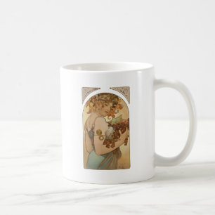 Mug Art Nouveau Femme Mucha Belle