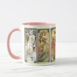 Mug Art nouveau femme Vintage