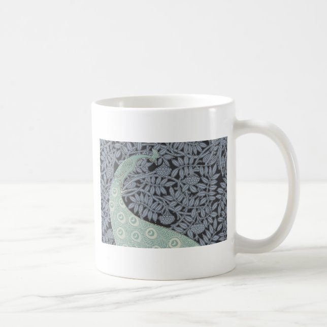 Mug Art Nouveau Peacock Classic Vintage Bird (Droite)