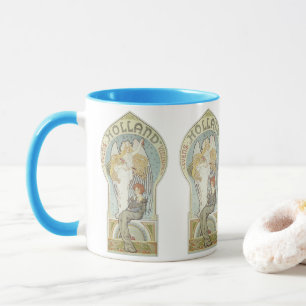 Mug Art Nouveau vintage, Holland Levensverzekering