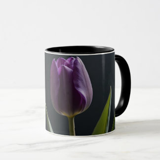 Mug Art numérique de fleur de tulipe pourpre