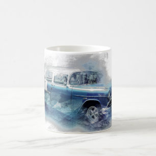 Mug Art numérique de voiture Chevy vintage des années