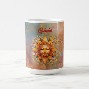 Mug Art numérique solaire cosmique