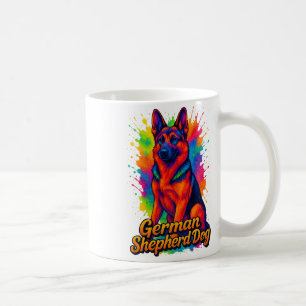 Mug Art Pop berger allemand - Neon Mu coloré