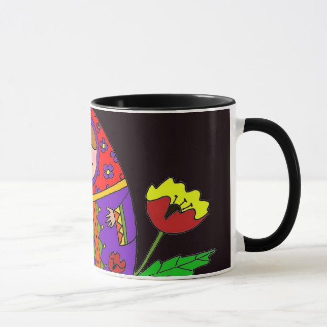 Mug Art populaire d'Ukrainien de Matryoshka Pysanka (Droite)