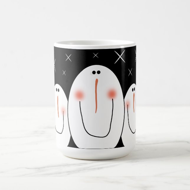 Mug Art populaire primitif Snowman (Centre)