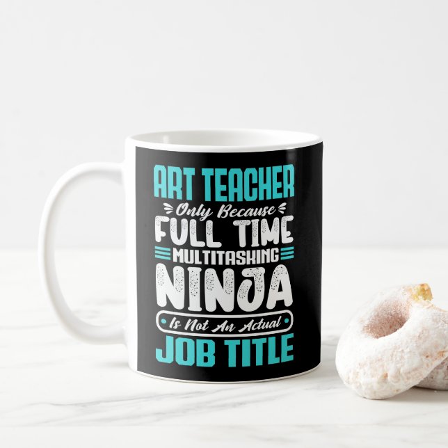 Mug Art Professeur Titre de travail Profession Drôle C (Avec donut)