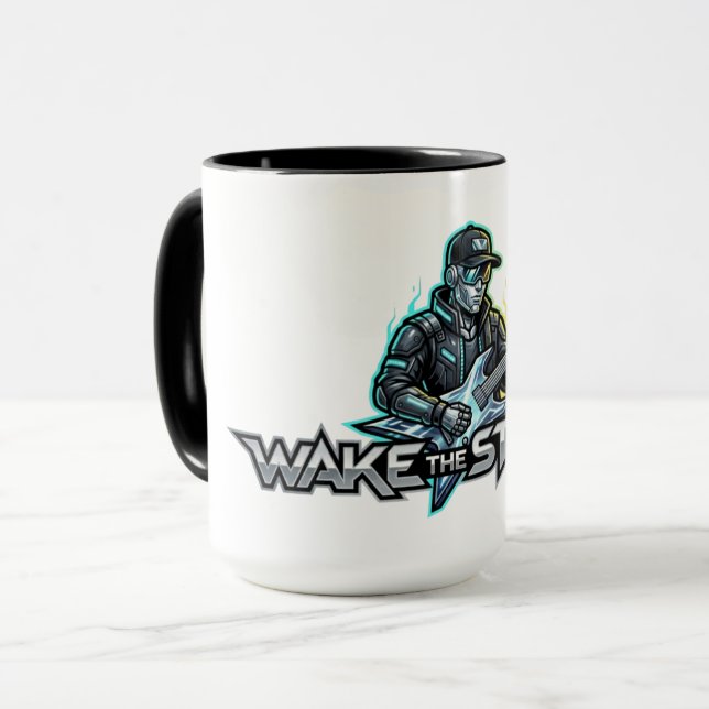 Mug Art Rétro Futur de Wake The Strings (Devant gauche)