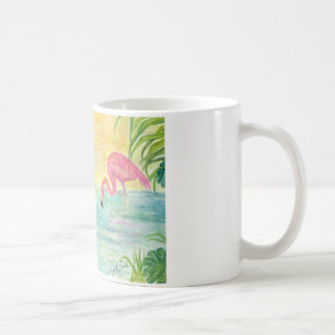 Mug Art rose de la Floride de Flamant rose