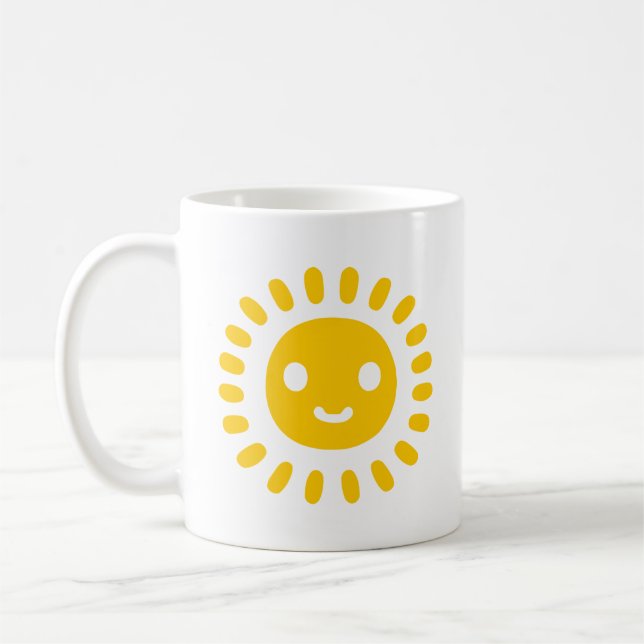 Mug Art solaire jaune (Gauche)