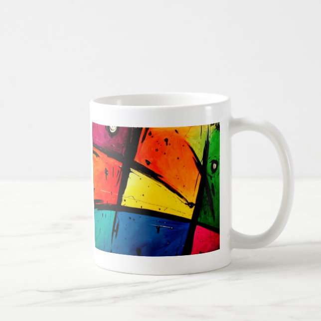 Mug Art super abstrait primaire (Droite)