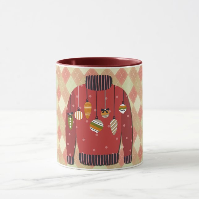 Mug Art Sweat de Noël Rouge (Centre)