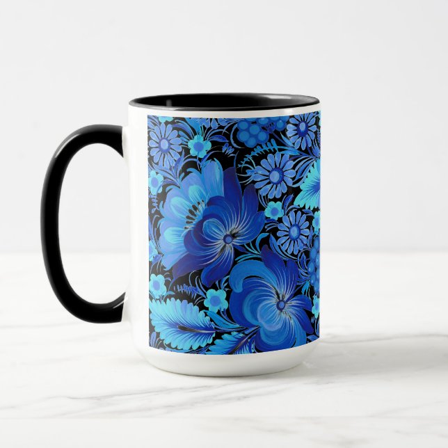 Mug Art traditionnel ukrainien de Petrikivka (Gauche)