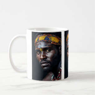 Mug Art tribal pour un homme africain