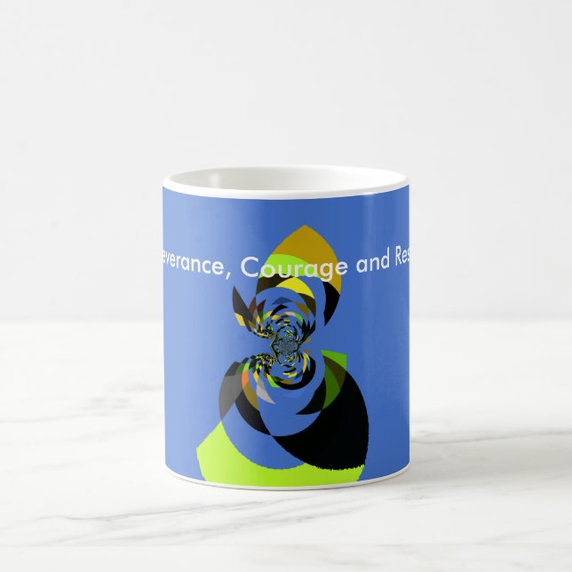 Mug Art Vector Design pour femme africaine Imprimer (Centre)