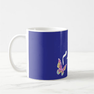 Mug Art vibrant "Salaam" arabe avec papillon coloré