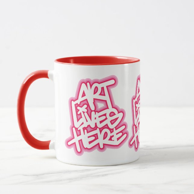 Mug Art vit ici Motif (Gauche)