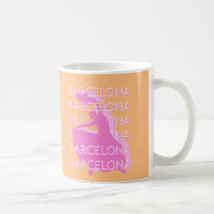 Mug Art Voyage de Barcelone, Espagne Art Voyage, Orang