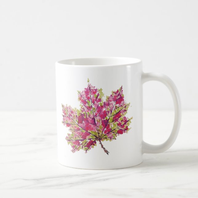 Mug Artefact De Chute - Aquarelle Boho En Violet (Droite)