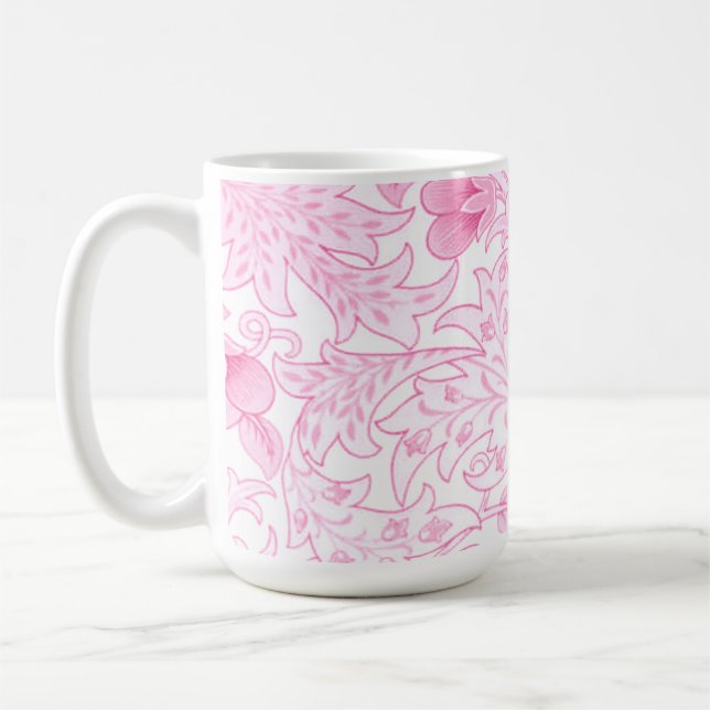 Mug Artichaut Rose Pâle de William Morris (Gauche)