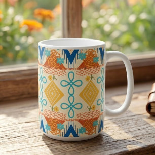 Mug Artisanat folklorique ensoleillé