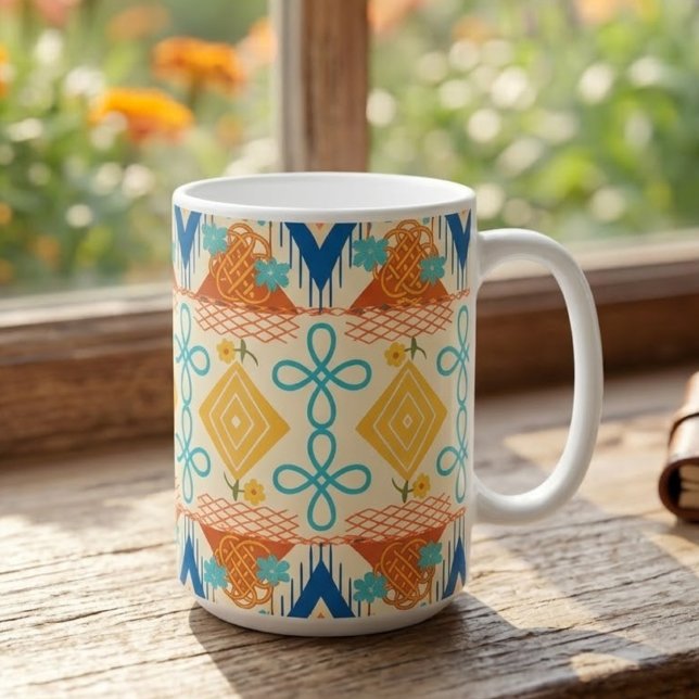 Mug Artisanat folklorique ensoleillé (Créateur téléchargé)