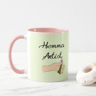 Mug Artiste au henné avec Henna Cone