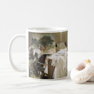 Mug Artiste dans Son Studio par Sargent, Vintage Fine 