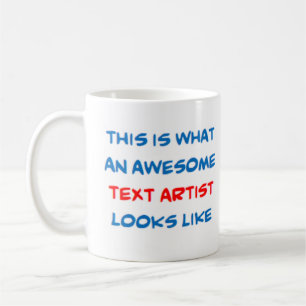 Mug artiste de texte, génial