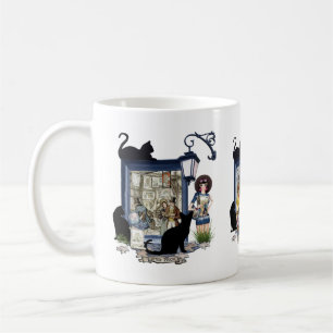 Mug Artiste hollandais vintage et chats noirs T sur-im
