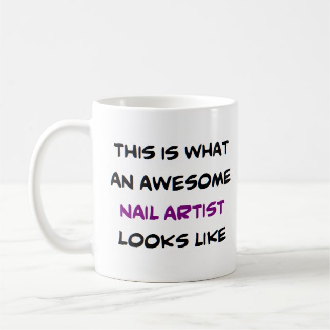 Mug artiste ongles, génial (Gauche)