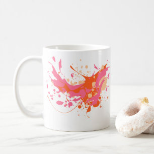 Mug Artiste rose Jaune Splash