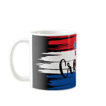 Artistic Brushstroke Croate Flag