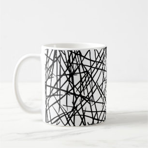 Mug Artistic Chaotic Line Scribble Design 🎨