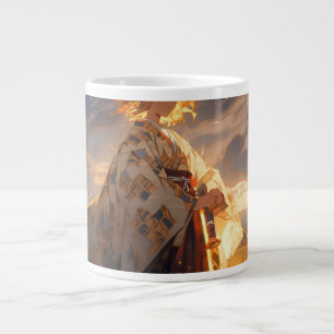 Mug Artistique de Style Anime 'Guerrier Doré'