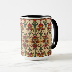 Mug Arts & Crafts Craftsman et Mission frise florale 