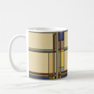 Mug Arts et motif géométrique d'automne de métiers