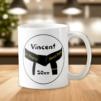 Mug Arts martiaux 1er degré Ceinture noire