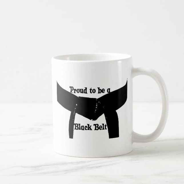 Mug Arts martiaux Fiers d'être une ceinture noire (Droite)