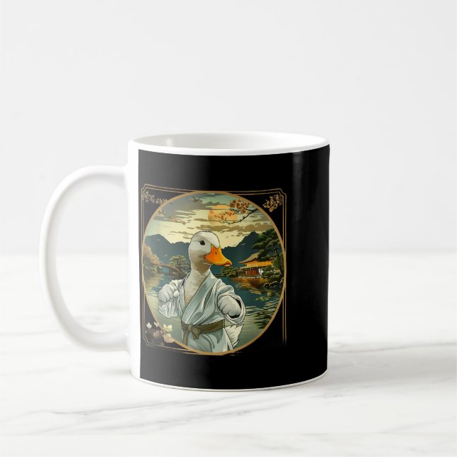 Mug Arts Martiaux Karaté Canard Coucher de soleil Jard (Gauche)