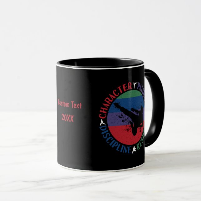 Mug Arts Martiaux - Valeurs Fondamentales du Karaté (Devant droit)