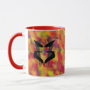 Mug Artsy Blue Psychiatre Rorschach Blot 