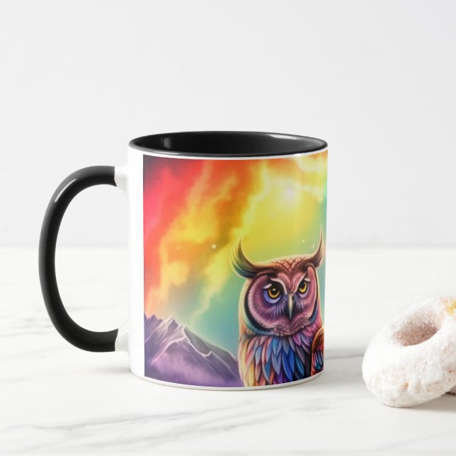 Mug Artsy Owl (Avec donut)