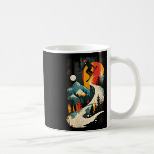 Mug Artsy Snowboarder Sur Hommes Abstraits Femmes Snow