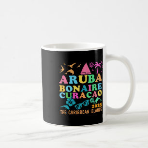Mug Aruba Bonaire Curaçao 2025 Île Voyage Caribéen