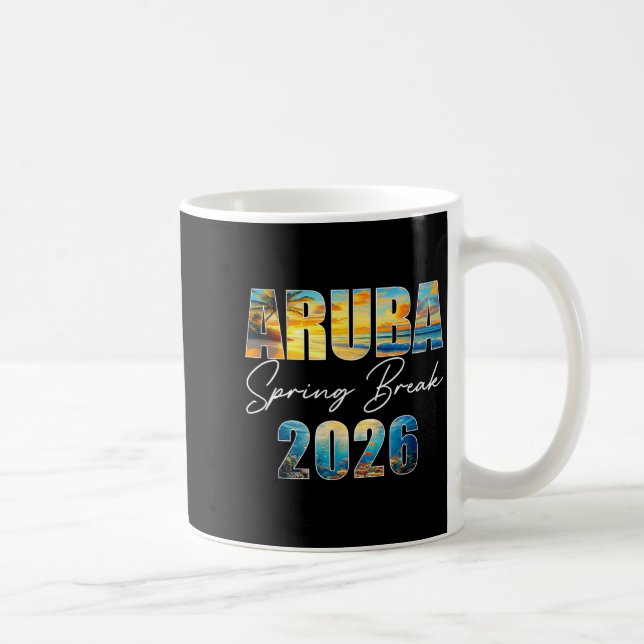 Mug Aruba Spring Break 2026 Summer Vacation Beach  (Droite)