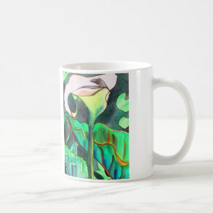 Mug Arum Lily aquarelle peinture originale