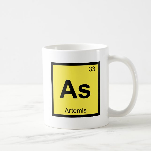 Mug As - Artemis Goddess Chimie Tableau périodique (Droite)