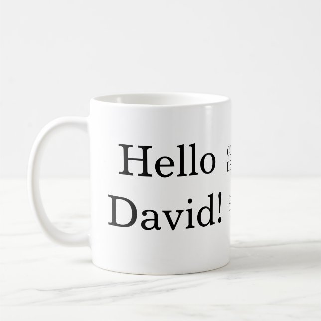 Mug Ascendance commune Bonjour David! Bonjour Will !Mu (Gauche)