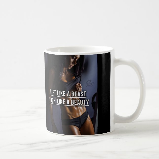 Mug Ascenseur Comme Une Bête, Ressembler À Une Beauté  (Droite)